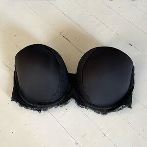 Victoria’s Secret Strapless Bra Black 32DDD